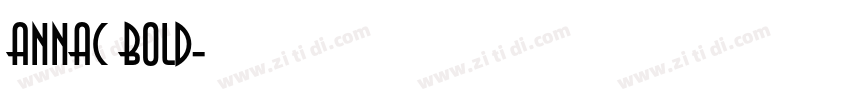 AnnaC Bold字体转换